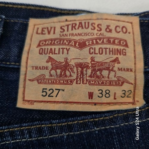 Levi 527 Blue Jeans Size 38 X 32 pants boot cut - Picture 5 of 11