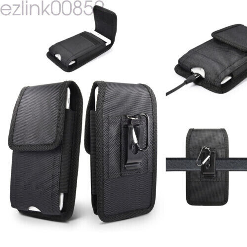 For iPhone 15 14 13 12 11 Pro Phone Belt Pouch Vertical Holster Clip Case Cover - Picture 1 of 14