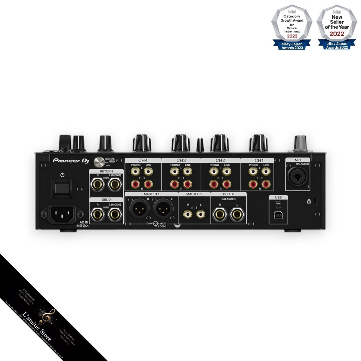 Pioneer XDJ-700 DJM-750MK2 Pro DJ Mixer Rekorodbox 4-Channel