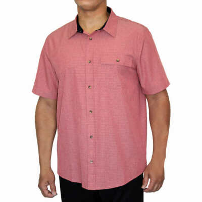 Avalanche Men's Performance Short Sleeve Woven Shirt Breathable Fabric B43