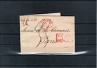 LETTER BELGIUM 8 JULY 1834 USED ANTWERP FRANCE ENTRANCE VALENCIENNES