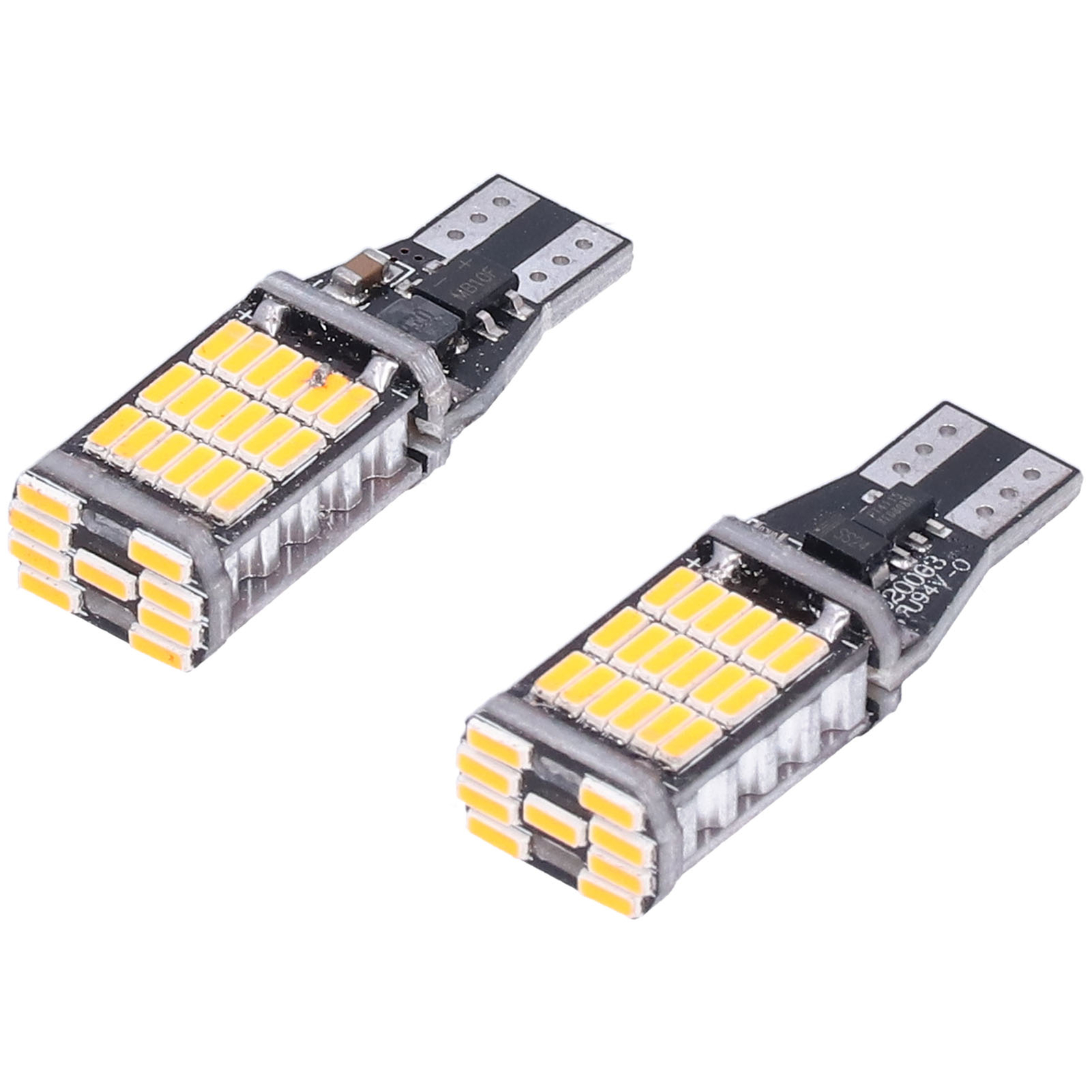 *Yellow Light 2pcs Car LED Bulb Reversing Parking Lights Repair