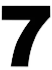 8 Inch Large House Numbers Black Modern Home Address Signage for Outside Wide...