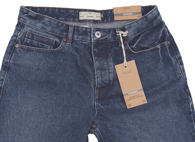 Blaue Tapered NEXT Herrenjeans Größe 30 kurzes Bein 27,5 ETIKETTFEHLER UVP £35