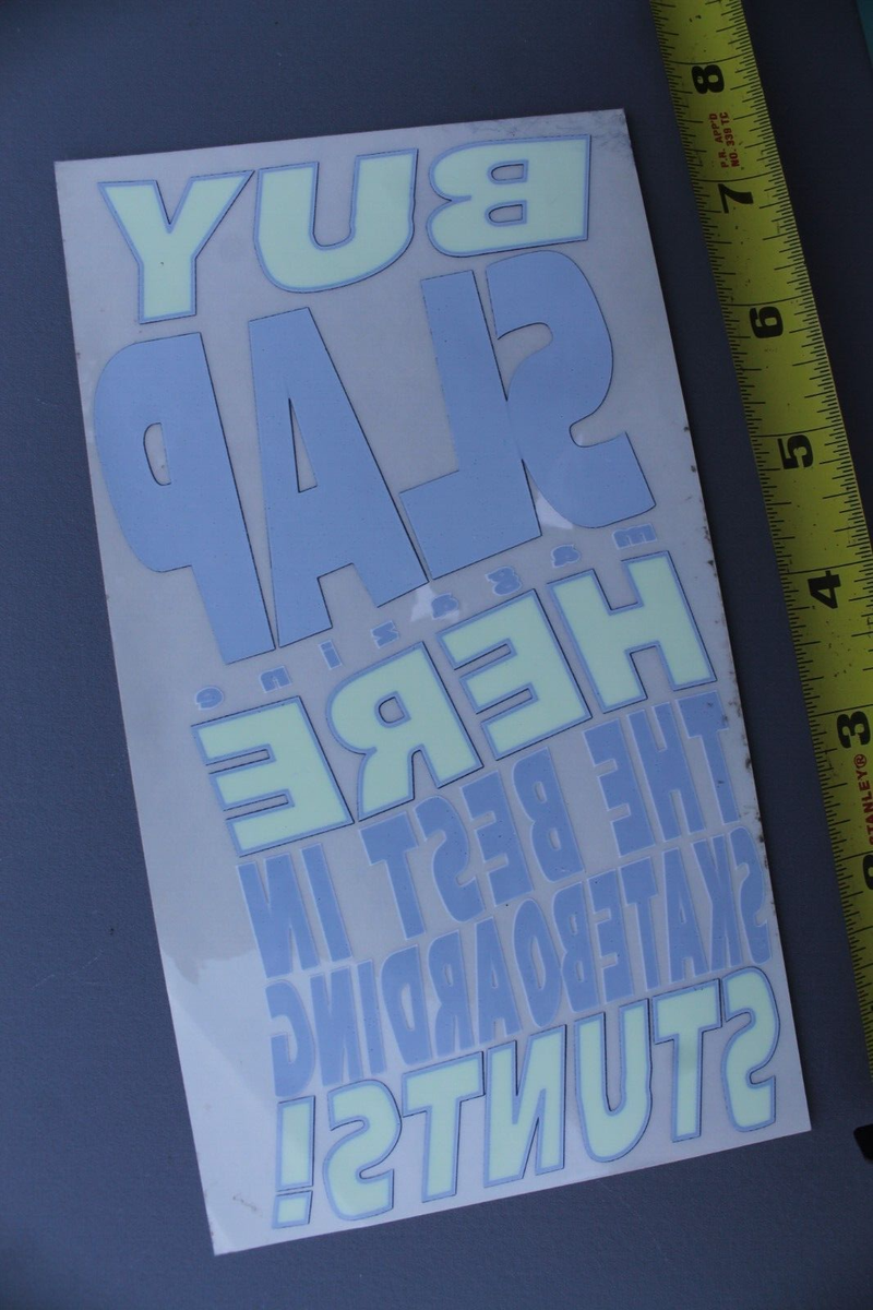 90s SLAP magazine キャップ old skate SLAP Skateboard Magazine Blue Logo OG 90's Z62B Vintage