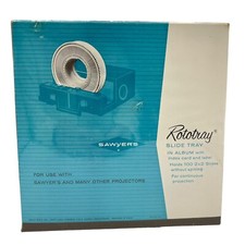 Sawyer's 100 2x2 Slides Rototray Slide Tray In Album with Index Card  Label New