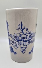 Vintage German Glazed Stoneware Beer Wine Stein Glass Cochem Castle Germany