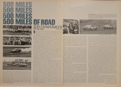 1970 Riverside 500 Race 2pg Print Article