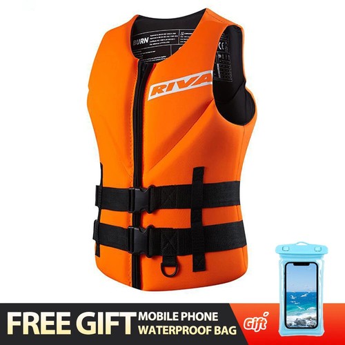 Chaleco salvavidas para adultos lanchas a motor chaqueta esquí kayak surf pesca balsa barco natación nuevo - Imagen 15 de 28