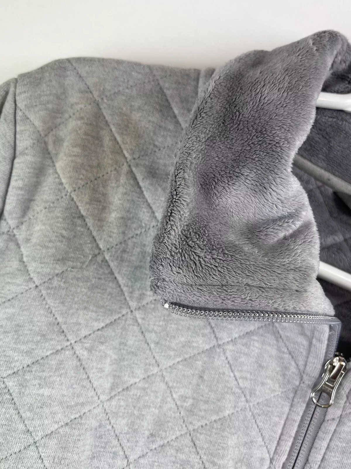 north-face caroluna diamond quilted fleece lined coat jacket