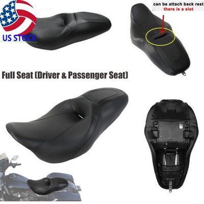 Driver Passenger Two Up Low-Pro Seat For Harley Road King FLHR EFI Custom 08-23