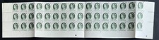 1963 QUEEN ELIZABETH II 5d UNPERFORATED BLOCK 48 PRE-DECIMAL STAMPS MUH #P46