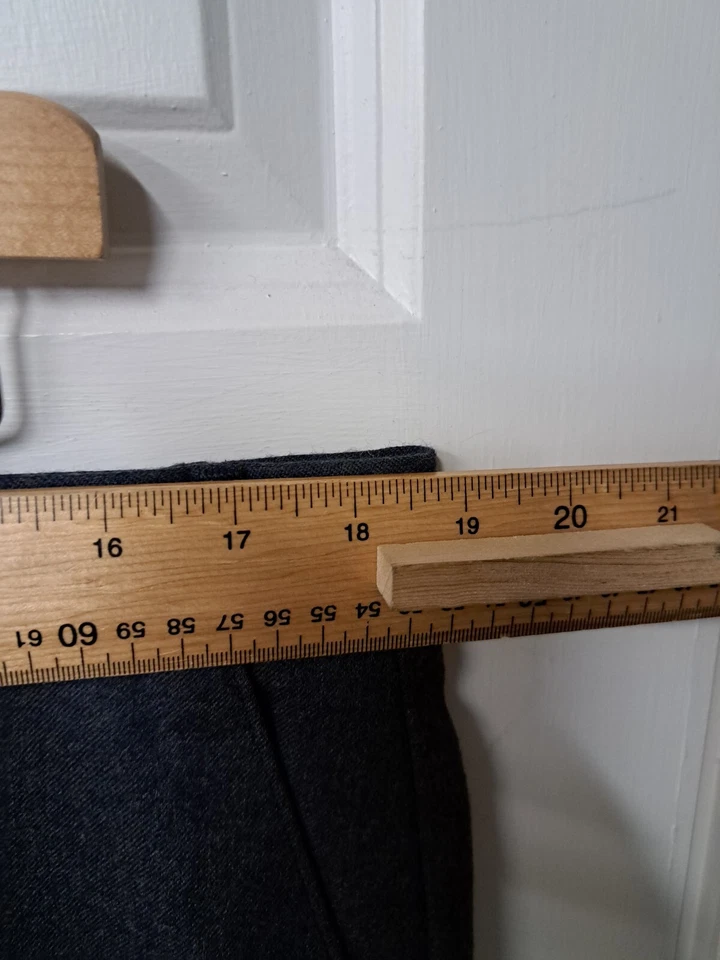 Daks темно-синий фланель брюки Великобритании 36 короткая шерсть Savile Row London - Изображение 4 из 4