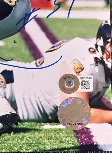 JAMAL LEWIS BALTIMORE RAVENS RB AUTOGRAPHED SIGNED 8X10 PHOTO BAS BECKETT COA - Picture 3 of 4