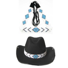 Western Seed Beaded Hat Band Fit Cowboy Hatband South West Multi Color Hat Band