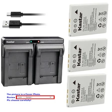 Kastar Battery Dual Charger for OEM Original Nikon EN-EL8 Genuine Nikon MH-62