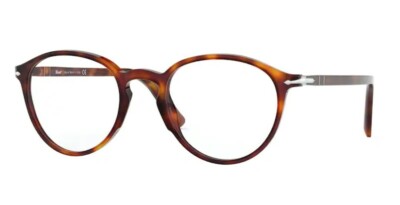 Persol 0PO3218V 24 Havana/ Silver Unisex Eyeglasses 