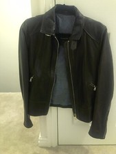Massimo Dutti Gorgeous Soft Brown Leather Jacket Size Large