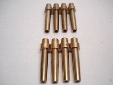 8 NEW NASCAR 6mm BRONZE ALUMINUM HEAD VALVE GUIDES 2.500" LONG x .397" x .562" 