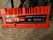 EPOWREY 15 AMP 48 Volt Golf Cart Battery Charger for EZGO RXV  TXT 3-pin