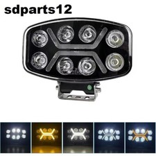 Phare de Travail 12V 24V LED 90W Feu Route + Position Blanc Orange Camion VTT E9