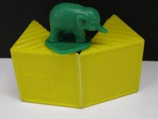 CLEAN Tupperware TUPPERTOYS ABC ALPHABET BUSY BLOCK Green TOY E is 4 ELEPHANT