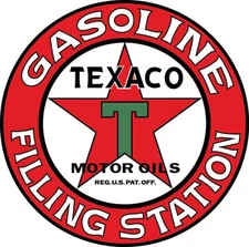 Texaco Filling Station vintage sticker Vinyl Decal |10 Sizes!! with TRACKING