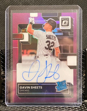 Gavin Sheets 2022 Optic Rated Rookie Purple Holo Auto #62/150 - White Sox