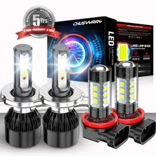 Para For Honda CRV 2007-2014 CR-V LED faro + luz antiniebla alto bajo doble haz