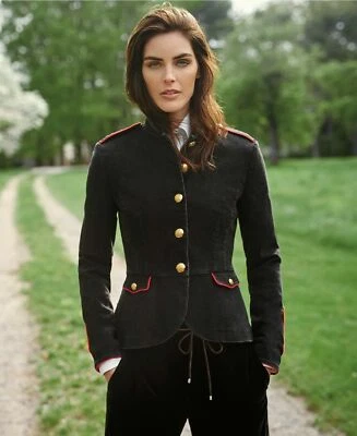*WOW AWESOME**RALPH LAUREN MILITARY OFFICER'S BLACK/RED TRIMMED JACKET UK 6 US 2 - Image 1 of 4