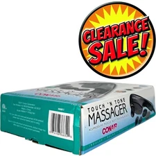 Conair Touch N Tone Massager Body Handheld 4 Attachment Muscle Scalp Relief Wand