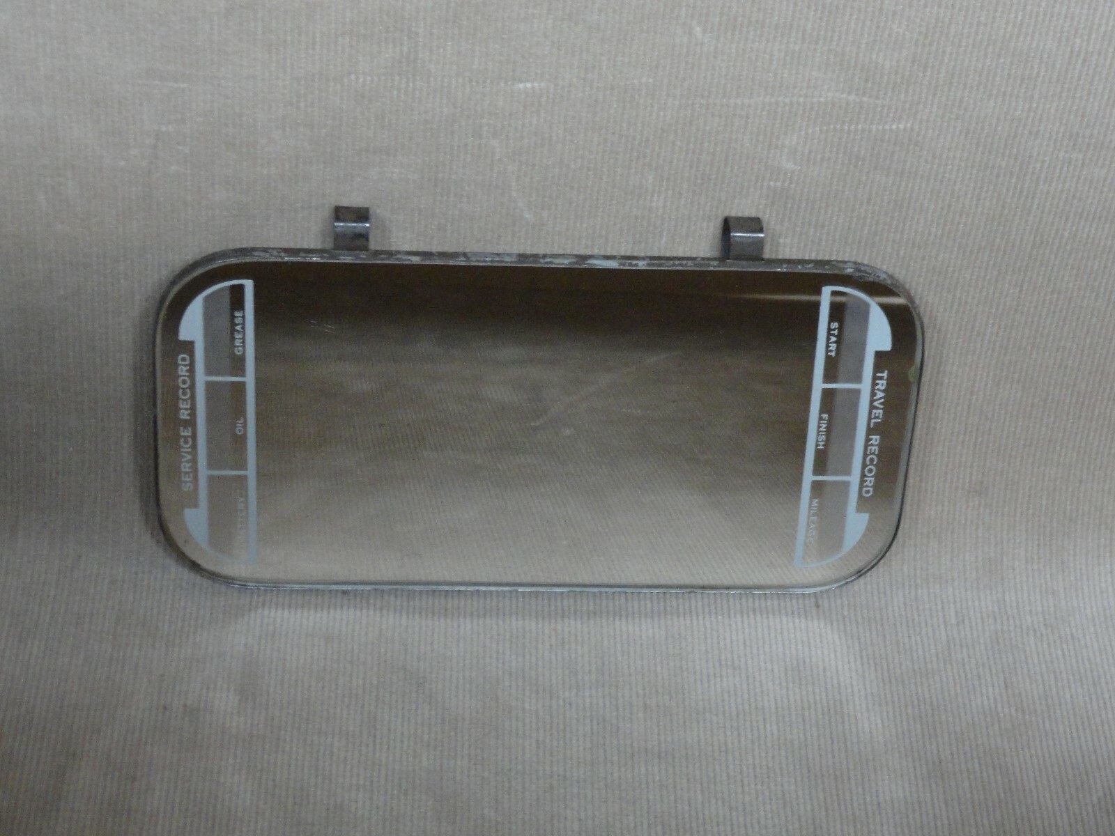 ORIGINAL Car Visor Clipon Mirror w/ Mileage & Service Record Fits Ford Chevy eBay