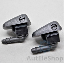 2x Scheibenwaschdüse Waschwasserdüse Spritzdüse Schwarz für ALFA ROMEO 7767818