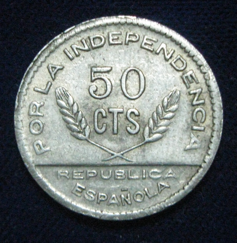 ZALDI2010 - CONSEJO DE SANTANDER , PALENCIA Y BURGOS , 50 CENTIMOS DE 1937 - Photo 2 sur 2