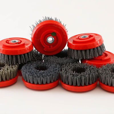 5'' Antiquing Silicone Carbide Brushes 7 PACK Granite Stone Marble 5/8-11 Thread