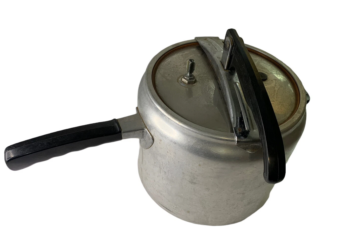 Wear-Ever #3637 Quart Aluminum Pressure Cooker Canner Kitchen Saucepan GUC