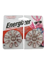 Energizer Size 312 Hearing Aid Batteries - Brown (16ct) Exp 03/24