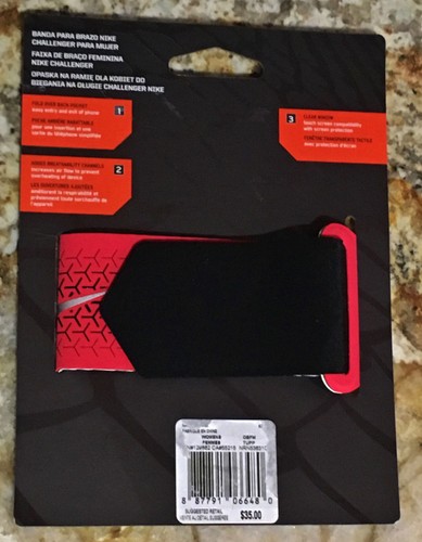 NIKE Challenger Arm Band Phone Carrier Running Training Crimson NIP Womens O/S - 第 4/4 張圖片
