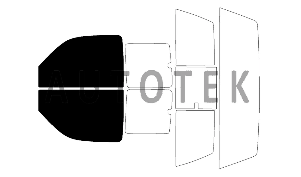 Película precortada ventanas delanteras de 2 puertas para GMC Sierra 1500 cabina extendida 1999-2006 tinte Foto 2 de 4