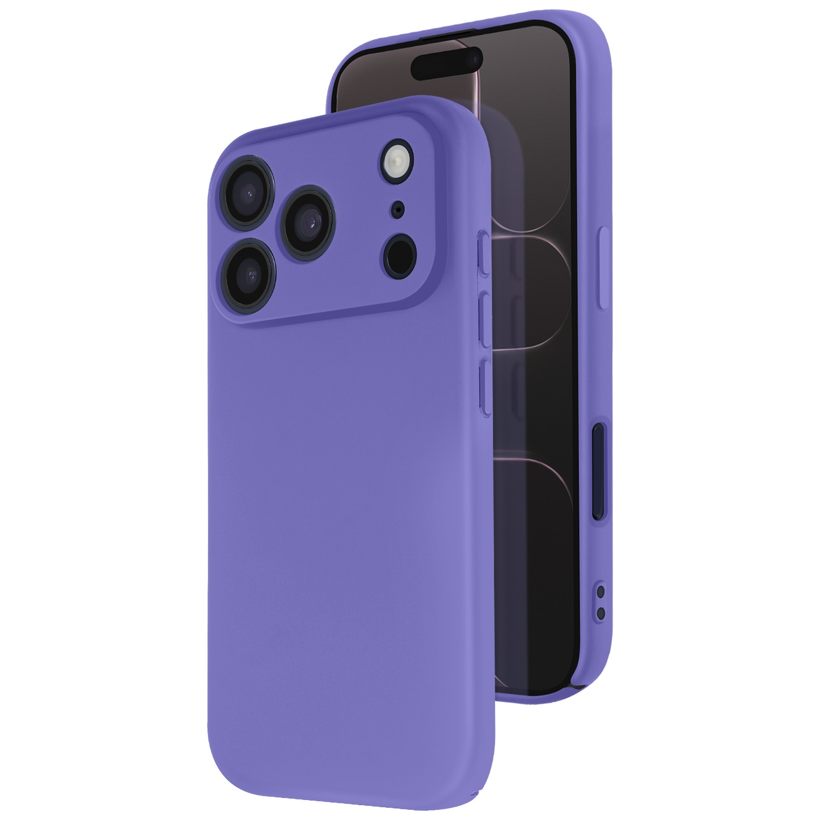 Coque silicone premium iPhone 17 Pro Max violet SmoothGrip - 2