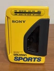 Vintage Sony WM-AF54 WalkMan Sport Radio Cassette Player Portable Yellow