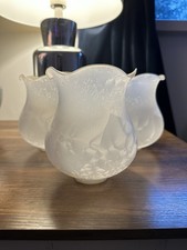 3x Vintage Frosted glass Light Shades