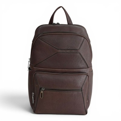 PIQUADRO Herren Rucksack Backpack Leder with computer made in italy notebook