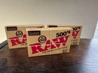 RAW Classic 500s ~1 1/4~ Rolling Papers (3 Packs) ~NEW