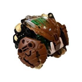 Vintage LEGO BIONICLE Pahrak Brown Green 8560 Set with Canister Complete Set