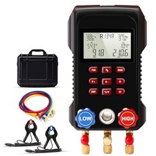 Digital Manifold Gauge, Digital AC Gauge Set  AMF-300 HVAC Gauges with Strong