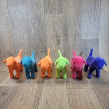 Victoria's Secret PINK Love 1986 Stuffed Plush Dogs Collectible Lot of 6 Rare