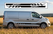 RENAULT TRAFIC LWB SPORT VINYL GRAPHICS STICKERS DECALS STRIPES  *ANY COLOUR