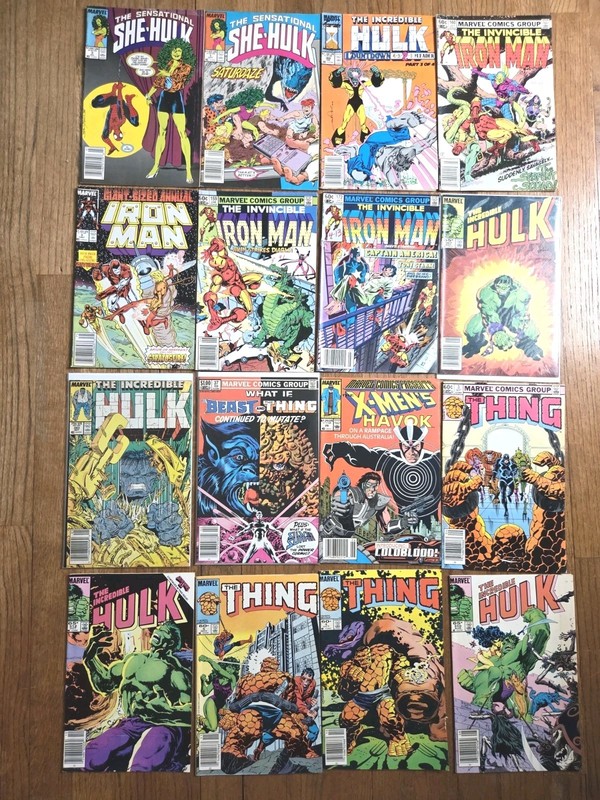 Incredible Hulk Spiderman Iron Man Comic Lot McFarlane More