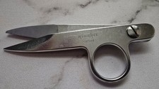Gingher Thread Nippers - Vintage - Chrome -Single Pair - Good Condition